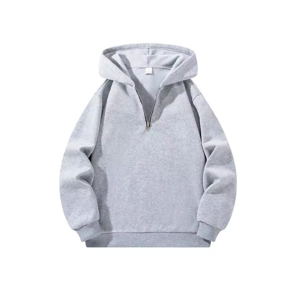 Structured Half-Zip Hoodie