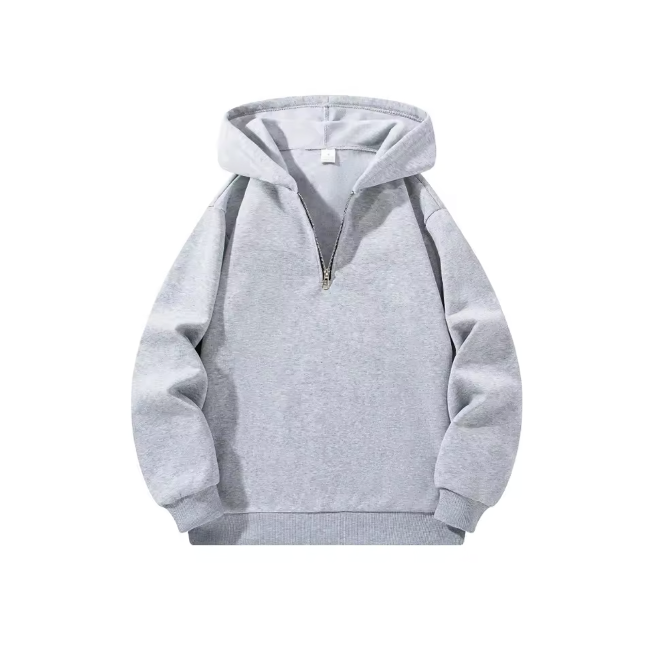 Structured Half-Zip Hoodie